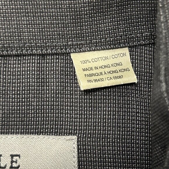 Kenneth Cole Collection Gray Woven Long Sleeve Shirt Size 16.5 32/33 - Picture 3 of 7